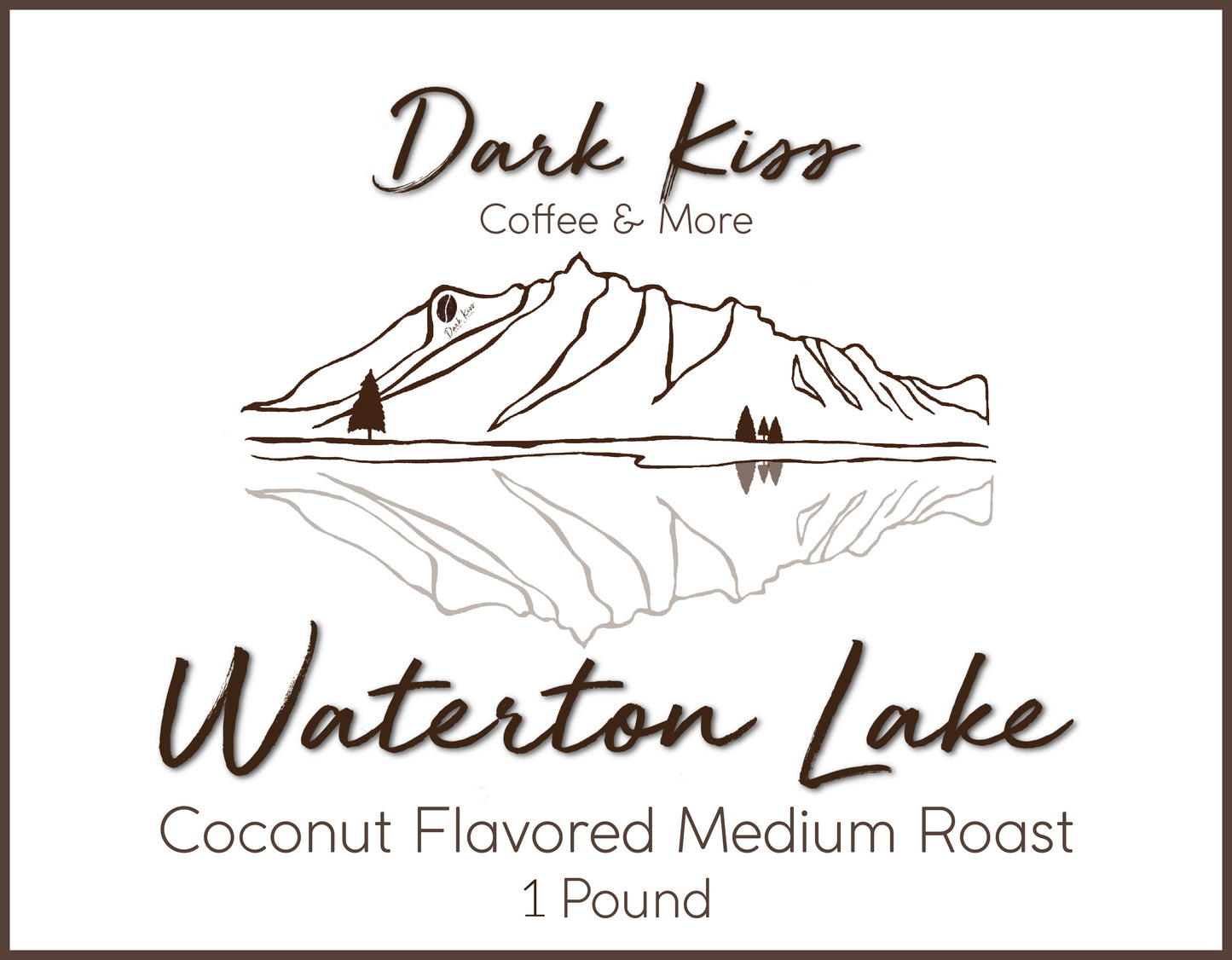 Waterton Lake- Coconut Medium Roast- 1 LB